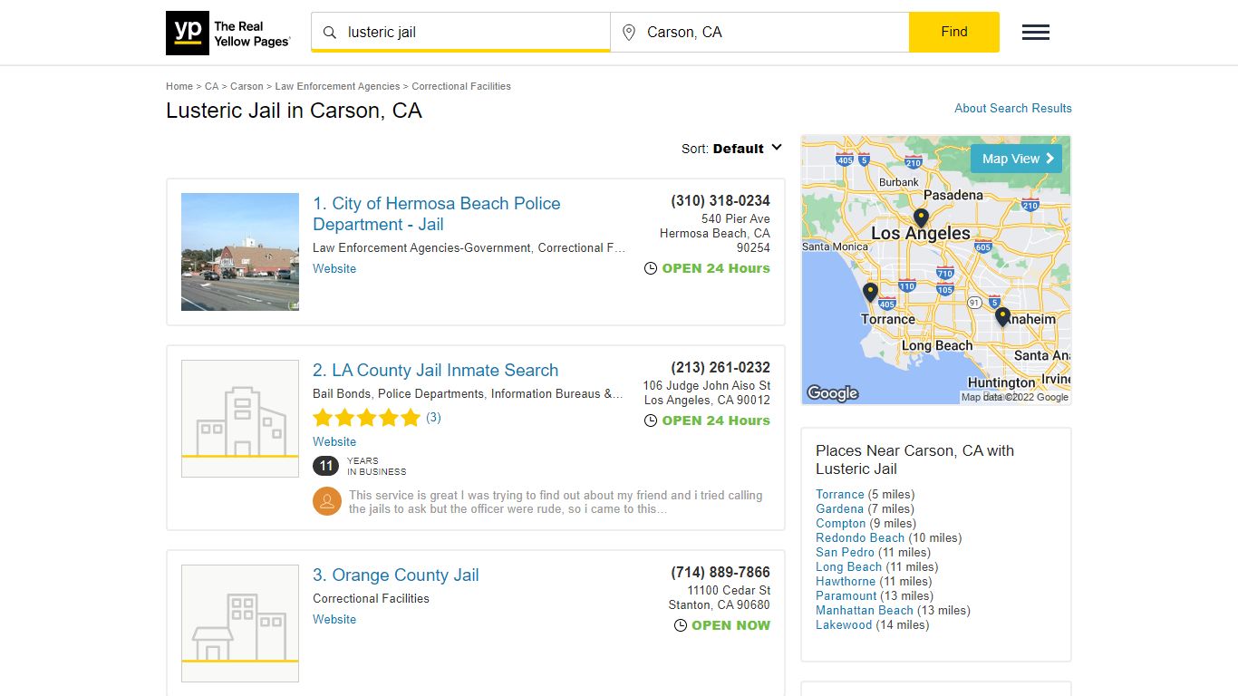 Best 2 Lusteric Jail in Carson, CA - YP.com